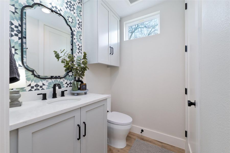 Downstairs half bath