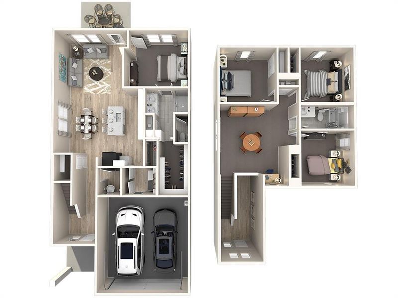 2D floor plan layout of this home in Southridge - Spring Series, McKinney, TX (Image 3). 2D floor plan layout of this home in Southridge - Spring Series, McKinney, TX (Image 3).