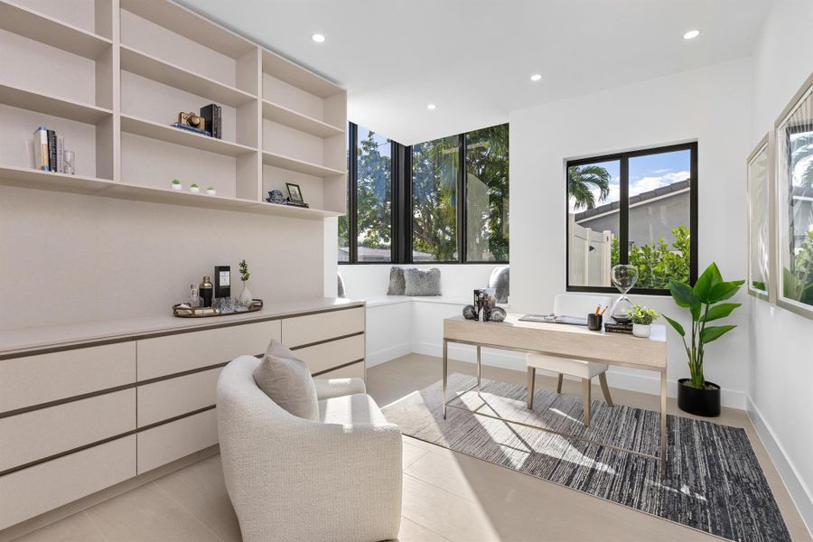 Furnished interior view inside a new home in , Boca Raton (Image 17).