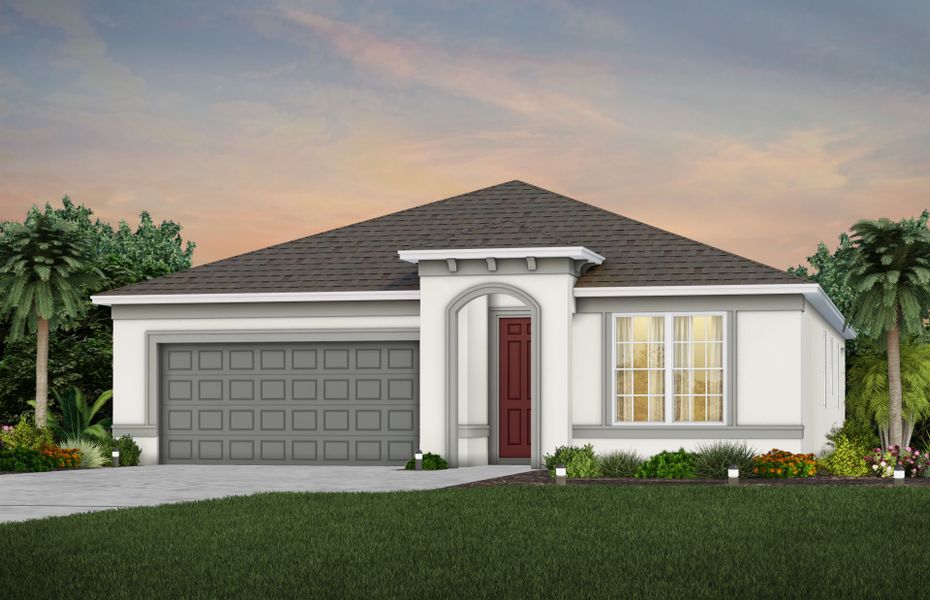 Representative exterior photo of a completed home built from the Heston by Pulte Homes in Canopy Preserve, Deland, FL (Image 9).