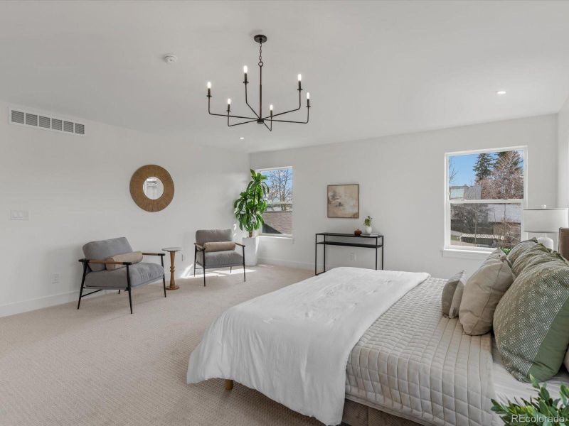 Furnished interior view inside a new home in , Denver (Image 35).