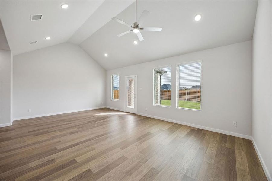 Living and Dining Rooms in the Masters home plan by Trophy Signature Homes – REPRESENTATIVE PHOTO