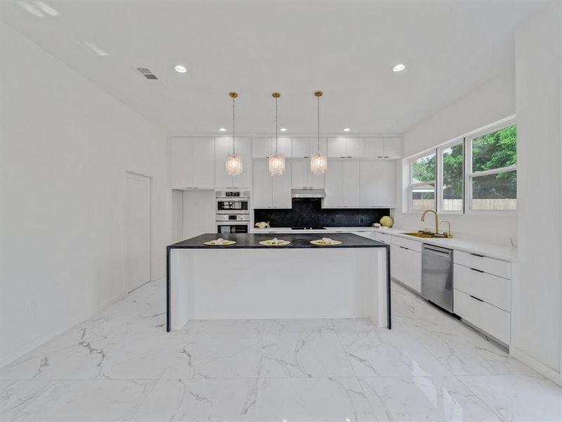 Furnished interior view inside a new home in , Dallas (Image 27).
