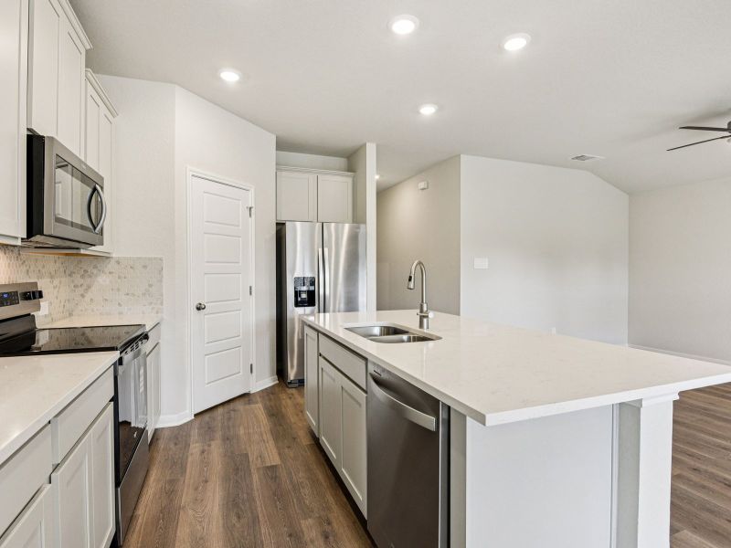 Furnished interior view inside a new home in Comanche Ridge, San Antonio (Image 6).