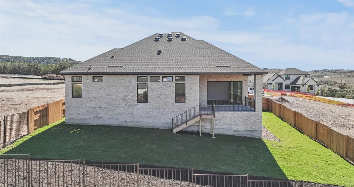 Representative exterior details of a home built from the Allison by Chesmar Homes in Sweetwater, Austin (Image 3).
