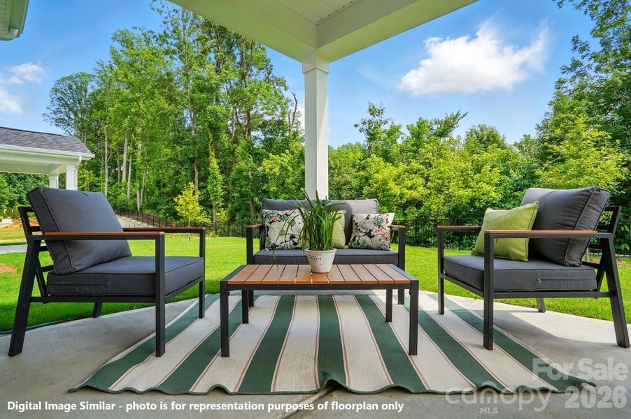 COVERED VERANDA - Photo is for representation purposes of floorplan only - colors, finishes, and options will vary