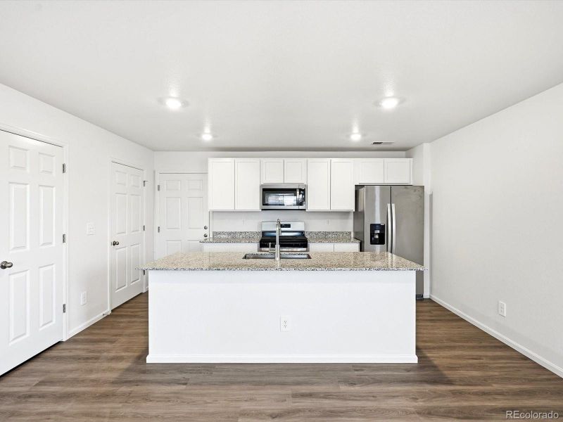 Furnished interior view inside a new home in , Aurora (Image 6). Furnished interior view inside a new home in , Aurora (Image 6).