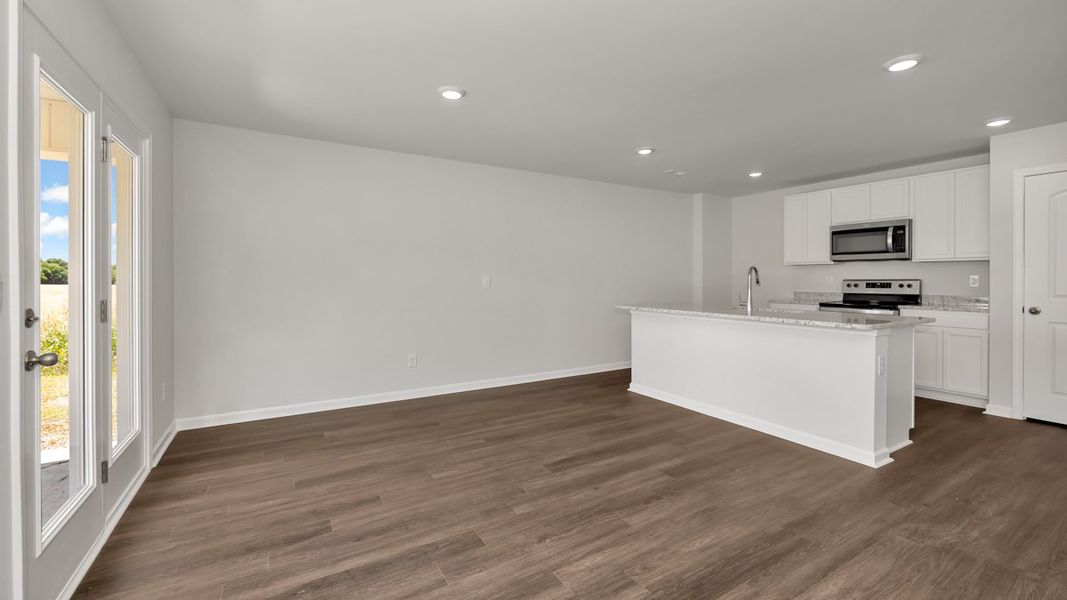 Representative unfurnished interior of a home built from the Freeport by D.R. Horton in Bailey Park, Fayetteville (Image 11). Representative unfurnished interior of a home built from the Freeport by D.R. Horton in Bailey Park, Fayetteville (Image 11).