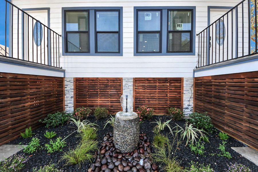 Exterior details and patio area of a home in , Houston (Image 3).