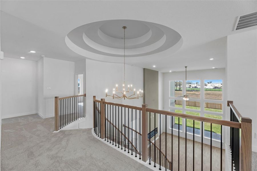 Furnished interior view inside a new home in Sienna, Missouri City (Image 10). Furnished interior view inside a new home in Sienna, Missouri City (Image 10).