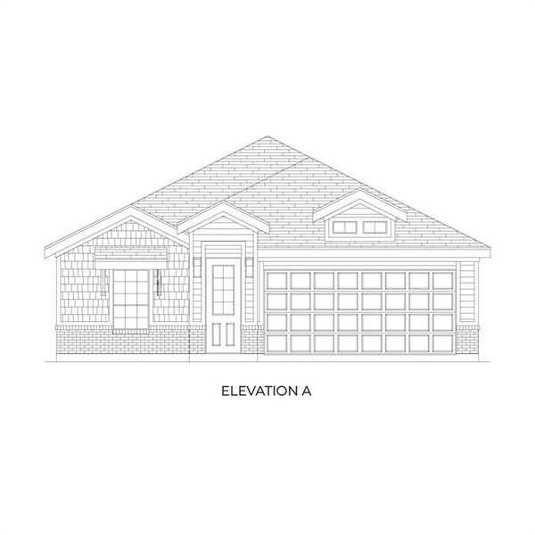 Exterior rendering of this home design in The Meadows, Krum, TX (Image 2). Exterior rendering of this home design in The Meadows, Krum, TX (Image 2).