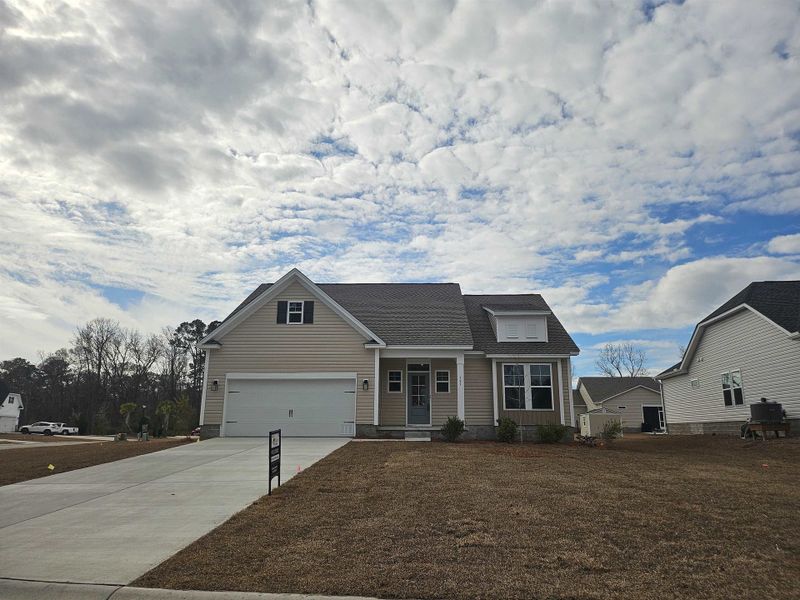 Front exterior of a new home in Grissett Landing, Conway, SC, highlighting curb appeal (Image 20).