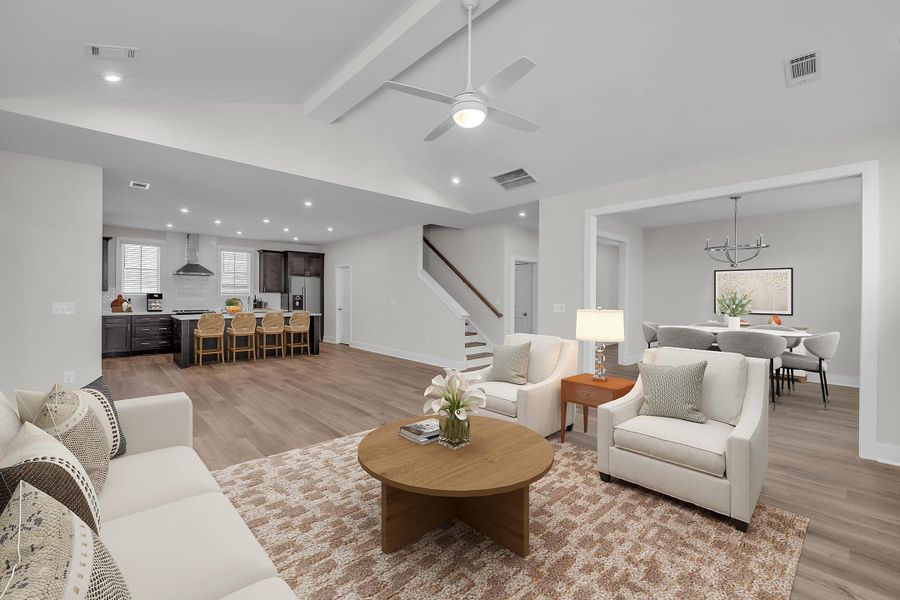 Furnished interior view inside a new home in Social Circle, Chattanooga (Image 7).