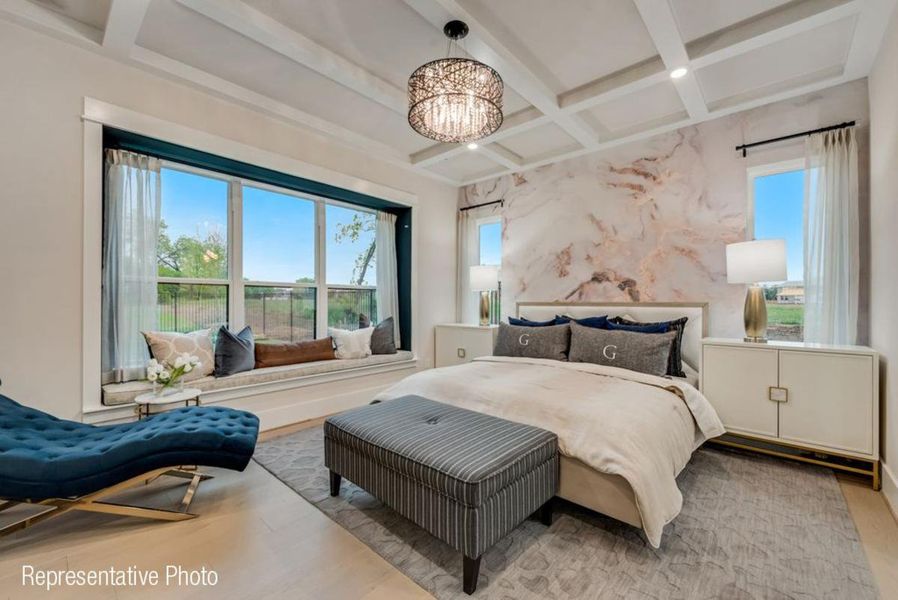 Furnished interior view inside a new home in Grand Braniff Park, Irving (Image 10).