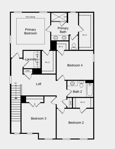 Image 7 representing the Denton by Taylor Morrison in Heritage River, Euharlee, GA.