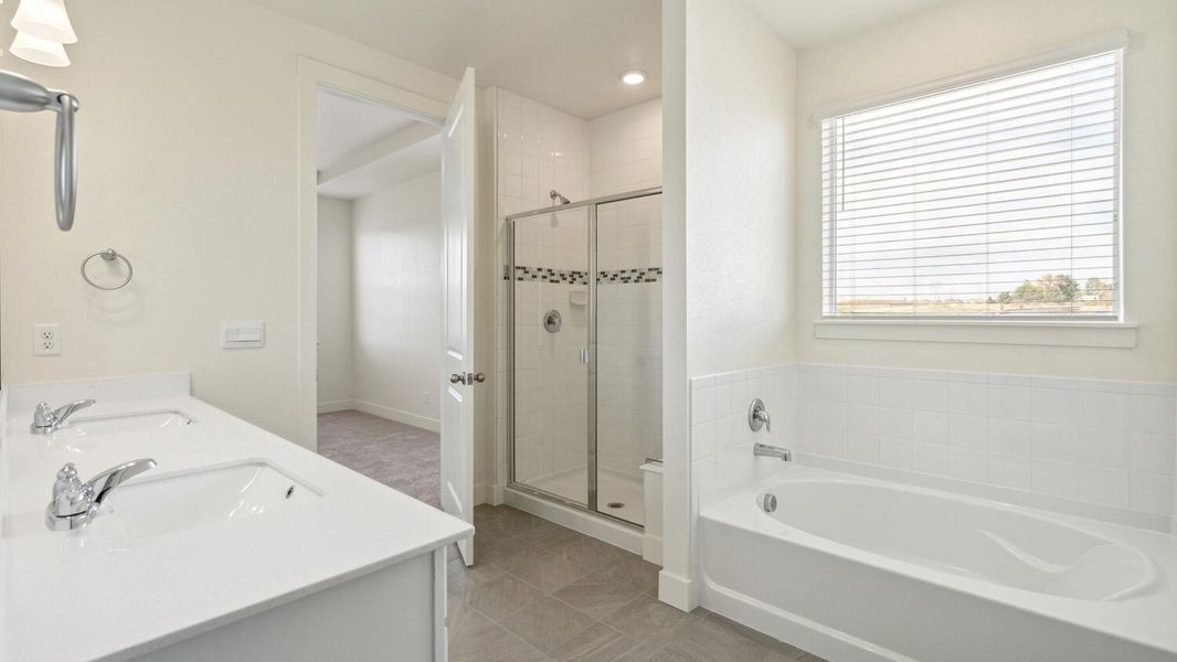 Furnished interior view inside a new home in Vantage, Berthoud (Image 10). Furnished interior view inside a new home in Vantage, Berthoud (Image 10).