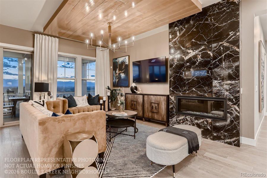 Furnished interior view inside a new home in , Broomfield (Image 36).