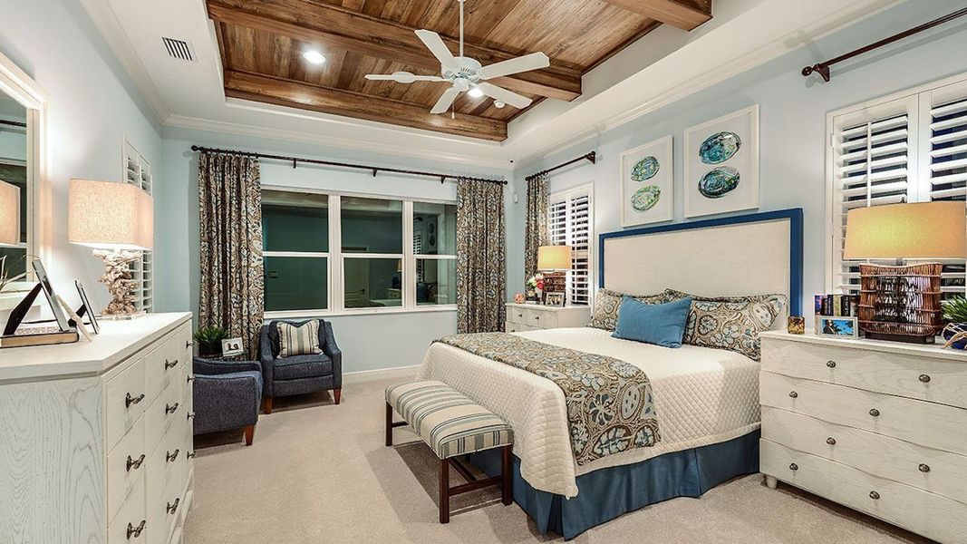 Furnished interior view inside a new home in SkySail Real Estate and Homes for Sale in Naples, FL - Neal Communities, Naples (Image 9).