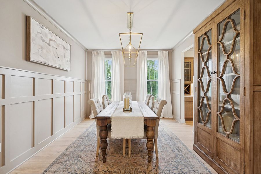 Representative furnished interior of a home built from the Yates II - Vanguard Collection by Mungo Homes in Scotts Hill Village, Wilmington (Image 6).