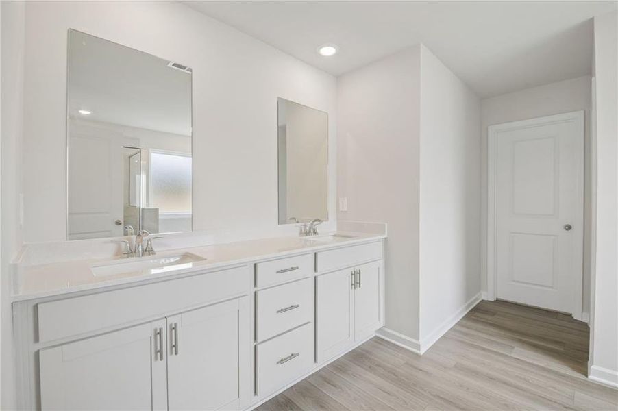 Furnished interior view inside a new home in Northwoods at Mirror Lake, Villa Rica (Image 12).