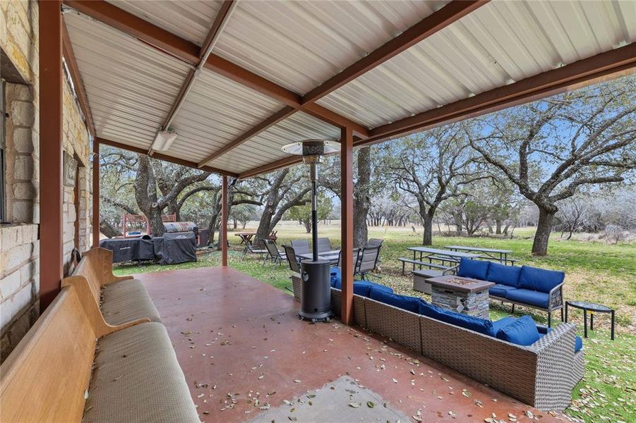 Exterior details and patio area of a home in , Brownwood (Image 25).