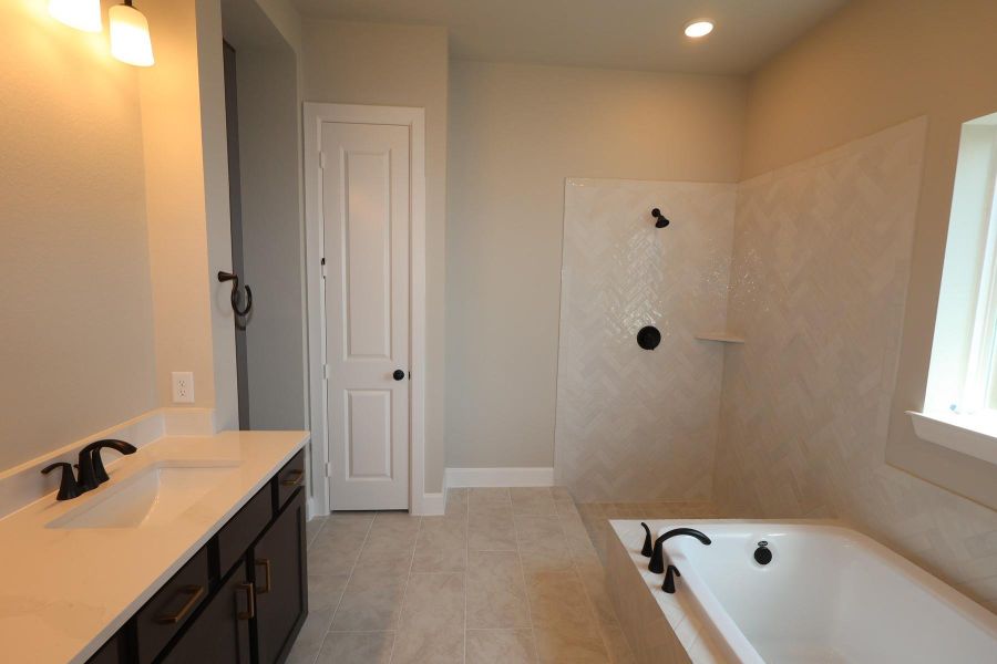 Furnished interior view inside a new home in Brookewater - Ascent Collection, Rosenberg (Image 2). Furnished interior view inside a new home in Brookewater - Ascent Collection, Rosenberg (Image 2).