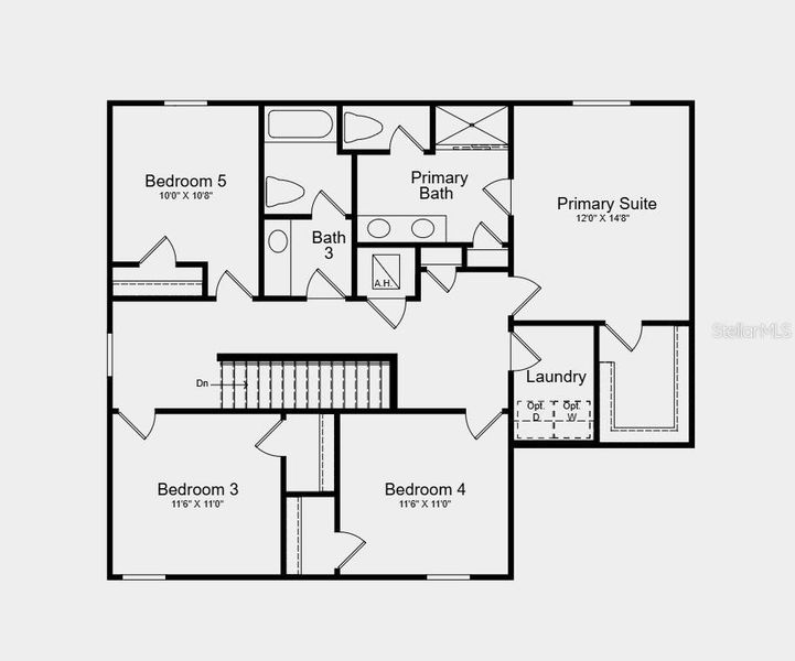 2D floor plan layout of this home in Solena, North Fort Myers, FL (Image 3). 2D floor plan layout of this home in Solena, North Fort Myers, FL (Image 3).