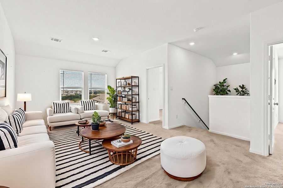 Furnished interior view inside a new home in , Bulverde (Image 7).