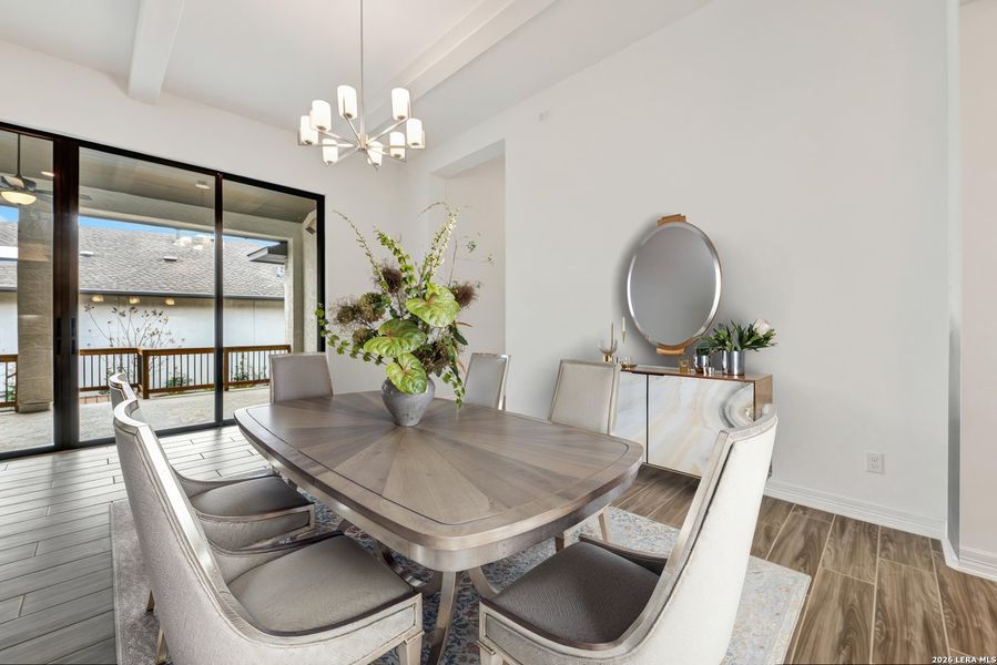 Furnished interior view inside a new home in El Sonido at Campanas, San Antonio (Image 30).