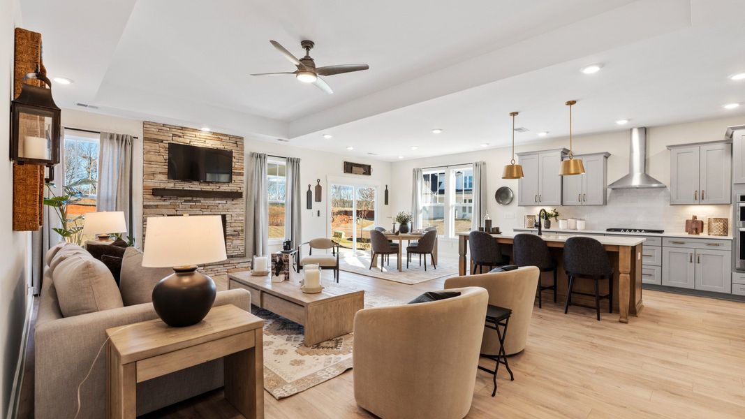 Furnished interior view inside a new home in Creeks at Midway, Anderson (Image 13).