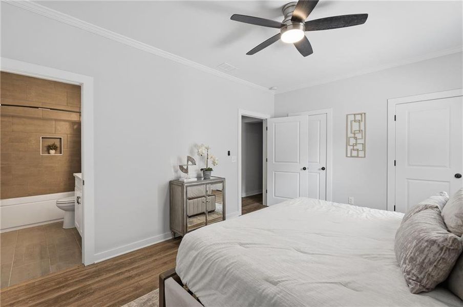Furnished interior view inside a new home in , Atlanta (Image 8).