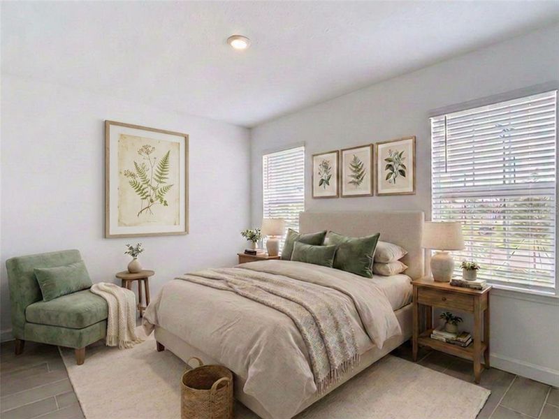 Furnished interior view inside a new home in New Port Corners Active Adult, New Port Richey (Image 16). Furnished interior view inside a new home in New Port Corners Active Adult, New Port Richey (Image 16).
