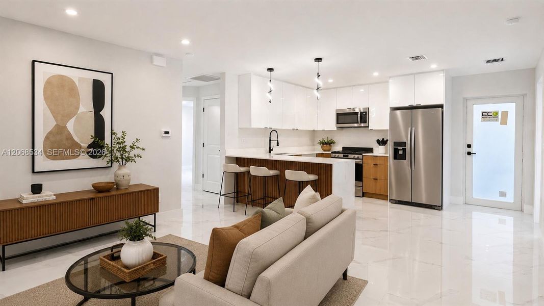 Furnished interior view inside a new home in , Lehigh Acres (Image 10).