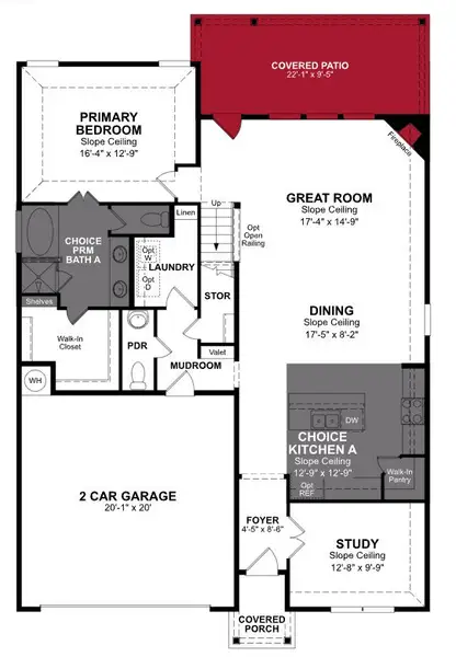 2D floor plan layout of this home in The Villages of Hurricane Creek, Anna, TX (Image 3). 2D floor plan layout of this home in The Villages of Hurricane Creek, Anna, TX (Image 3).