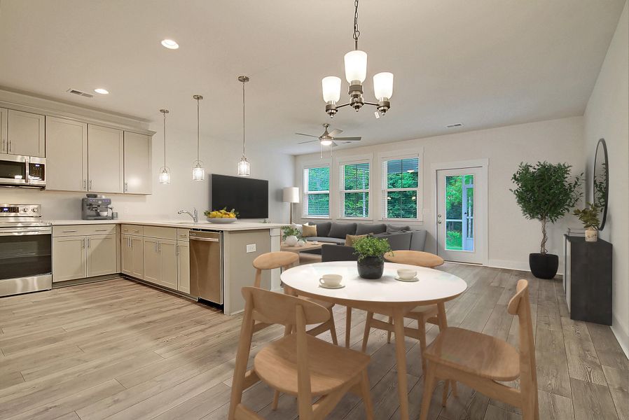 Furnished interior view inside a new home in Tributary At The Park At Rivers Edge, North Charleston (Image 9).