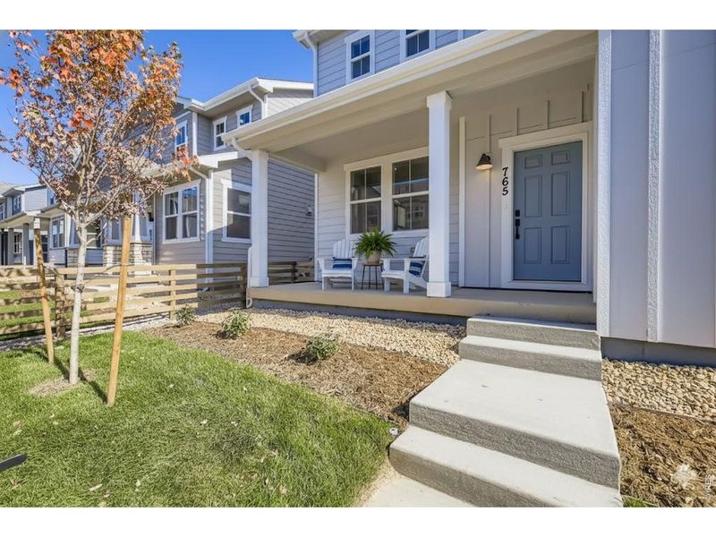 Exterior details and patio area of a home in Waterfield, Fort Collins (Image 19).