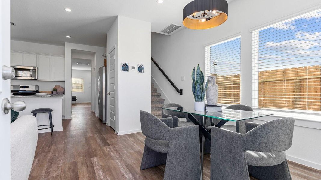 Furnished interior view inside a new home in Legacy Village, Houston (Image 21). Furnished interior view inside a new home in Legacy Village, Houston (Image 21).