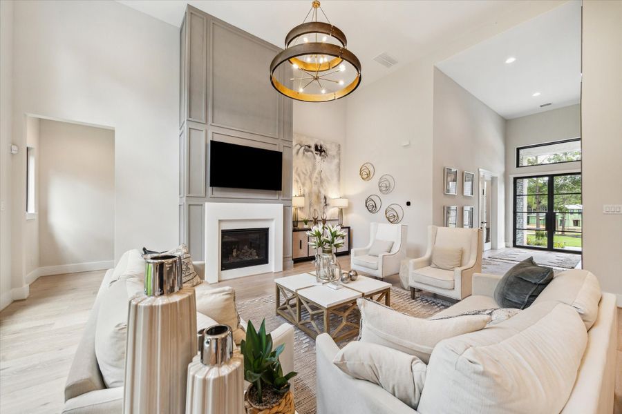Furnished interior view inside a new home in High Meadow West and Estates, Montgomery (Image 3).