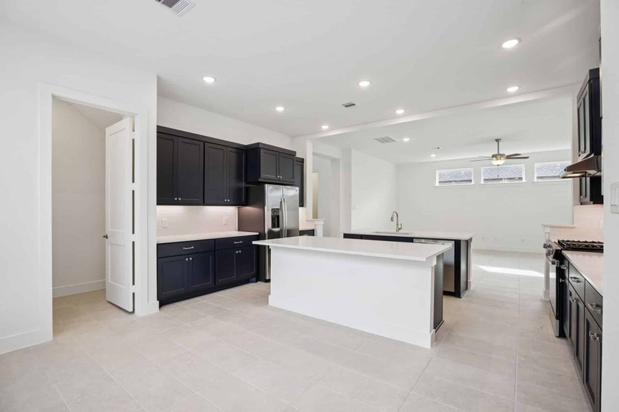 Furnished interior view inside a new home in The Trails, New Caney (Image 11).