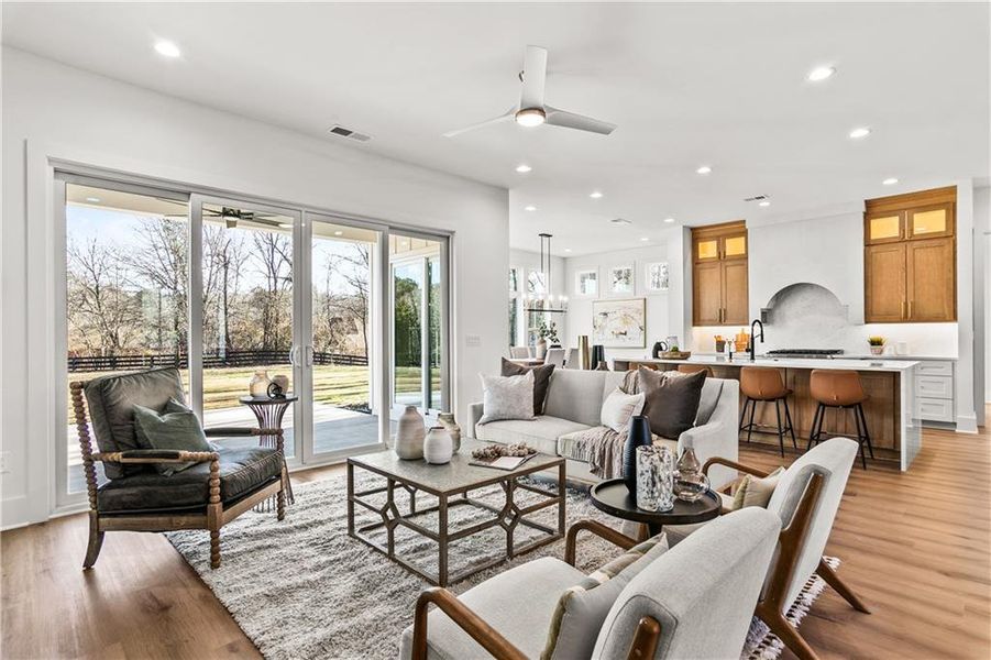 Furnished interior view inside a new home in , Canton (Image 57).