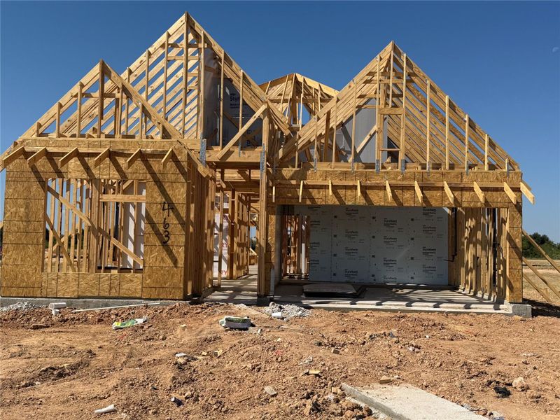 In-progress construction of a new home in Grange 45', Katy, TX (Image 5). In-progress construction of a new home in Grange 45', Katy, TX (Image 5).