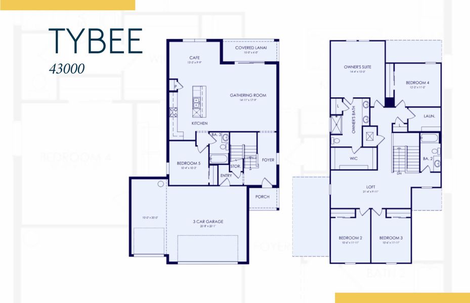 2D floor plan layout of this home in Lakespur Wellen Park, Venice, FL (Image 3).