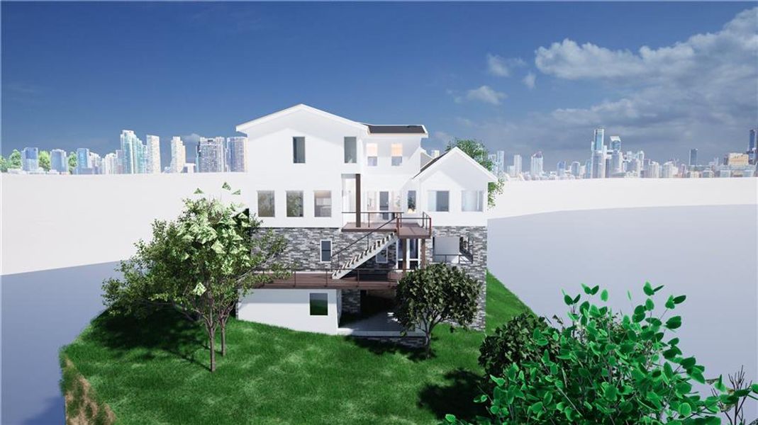 Front exterior of a new home in , Atlanta, GA, highlighting curb appeal (Image 8).