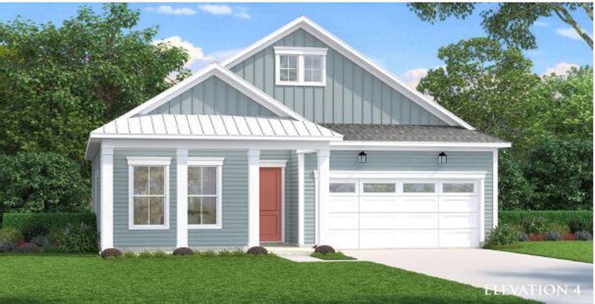 Front exterior of a new home in , Summerville, SC, highlighting curb appeal (Image 1). Front exterior of a new home in , Summerville, SC, highlighting curb appeal (Image 1).