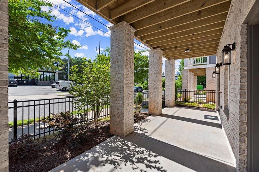 Exterior details and patio area of a home in West Town, Atlanta (Image 31). Exterior details and patio area of a home in West Town, Atlanta (Image 31).