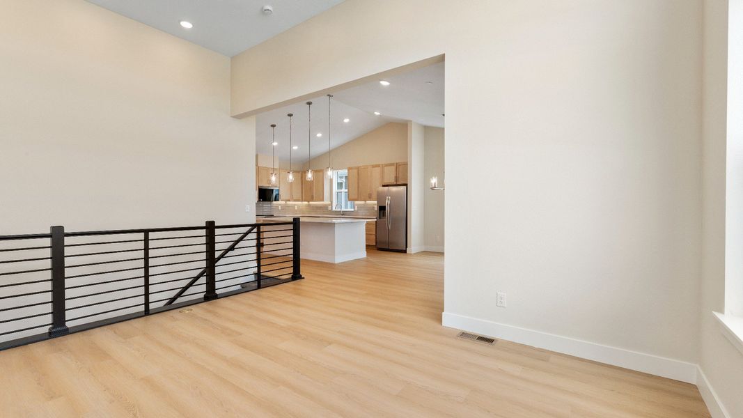 Furnished interior view inside a new home in Dillon Pointe - City, Broomfield (Image 10).