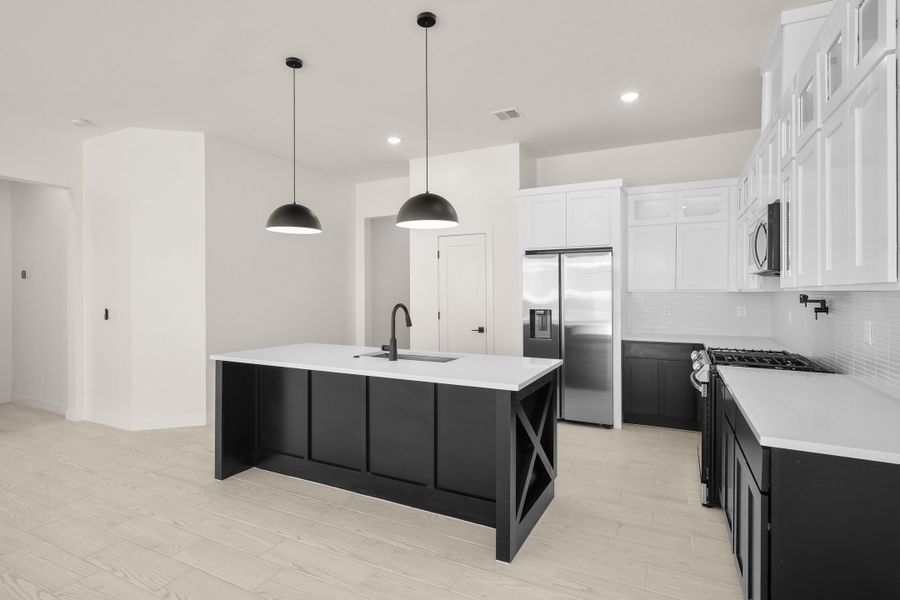 Furnished interior view inside a new home in Gateway Estates, El Paso (Image 7). Furnished interior view inside a new home in Gateway Estates, El Paso (Image 7).