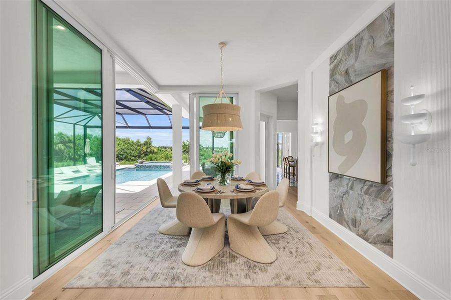 Furnished interior view inside a new home in , Venice (Image 9).