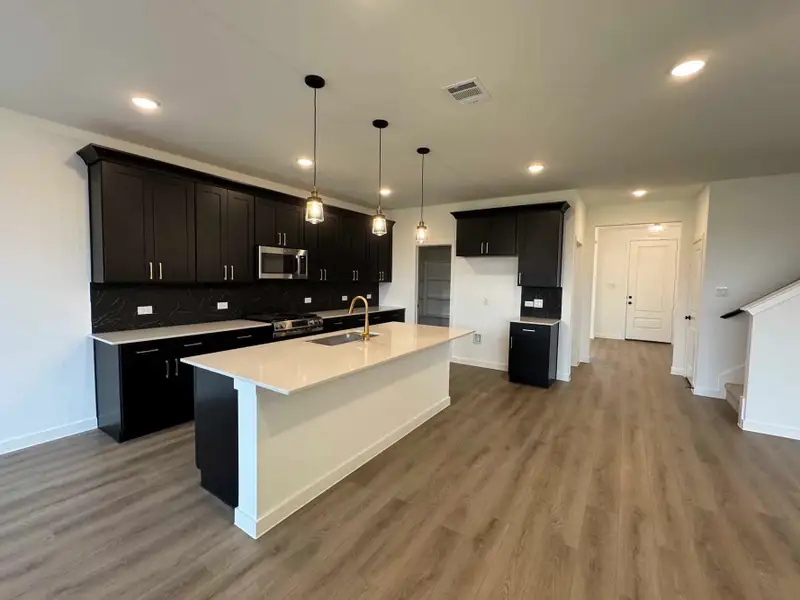 Kitchen Construction Progress featuring the Noir Collection