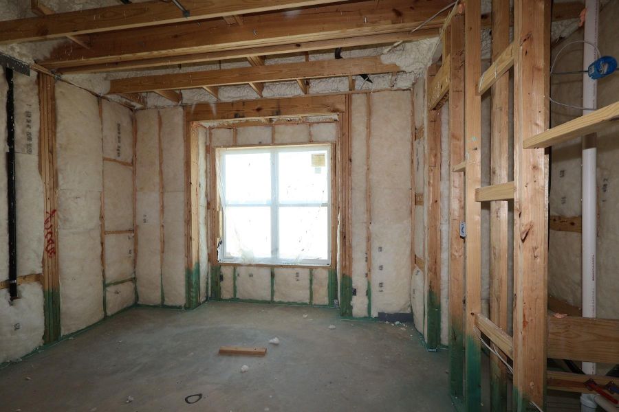 In-progress construction of a new home in Bridgeland Central: Emerald Heights - Enclave Row Collection, Cypress, TX (Image 8).